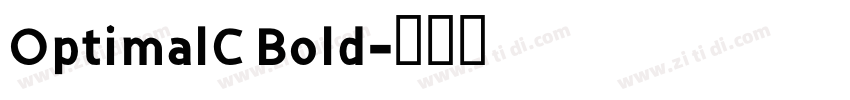 OptimalC Bold字体转换